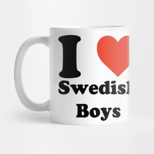 I love (heart) Swedish Boys Mug